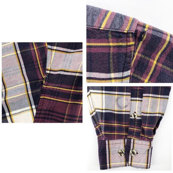 90s Guess plaid button down shirt 1990s vintage - Picture 4 of 4